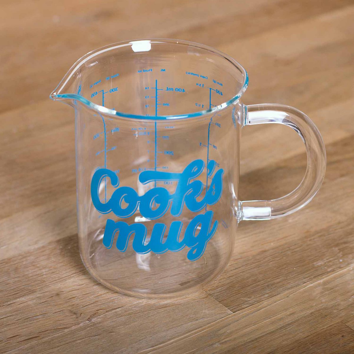 Cooks Mug Measuring Cup 500ml – Glass Measuring Mug with Easy-to-Read Scale