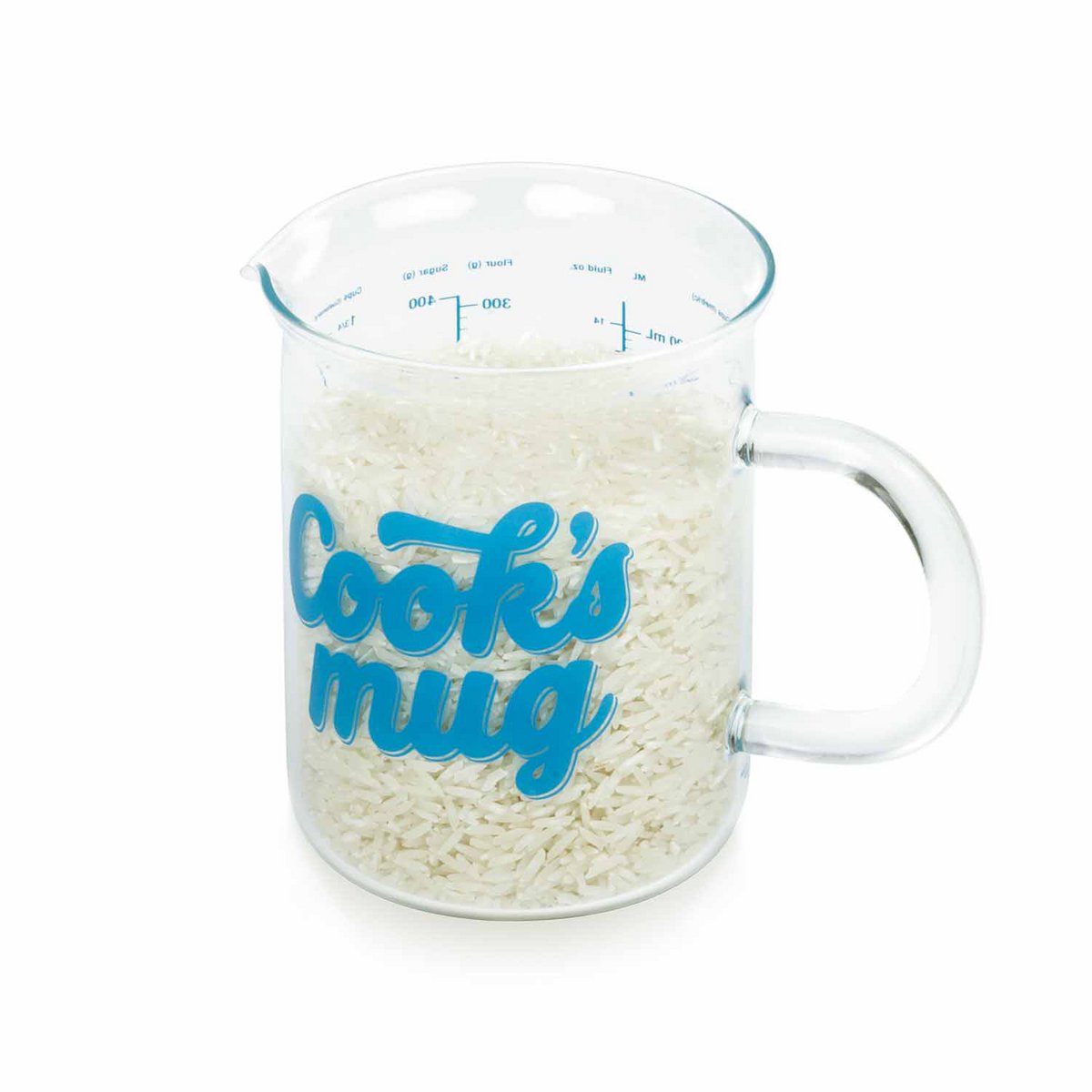 Cooks Mug Measuring Cup 500ml – Glass Measuring Mug with Easy-to-Read Scale